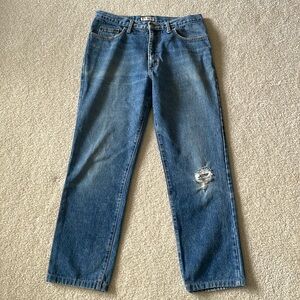 Vintage Georges Marciano for Guess Relaxed Fit Distressed Denim Blue Jeans W36